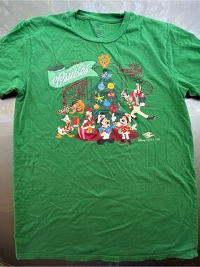 Disney Green Mickey & Friends Cruise Line Holiday Tee
